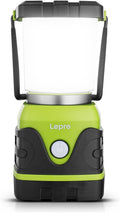 1000LM Battery Powered LED Camping Lantern, Green Tent Light with 4 Light Modes, Camping Essentials, Waterproof Lantern Flashlight for Camping, Emergency Light, Power Outages, Not Rechargeable